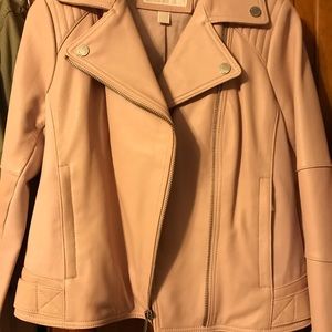 Michael Kors Blush Leather Jacket NWT